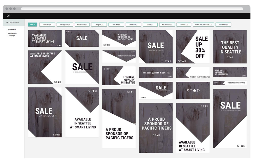 Branded template branding for modification